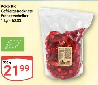 Globus Koro bio gefriergetrocknete erdbeerscheiben Angebot