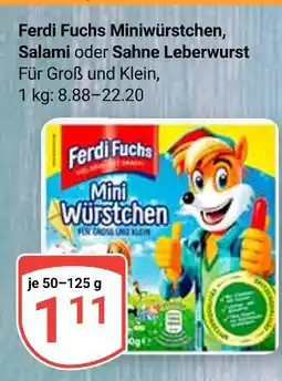 Globus Ferdi fuchs miniwürstchen Angebot