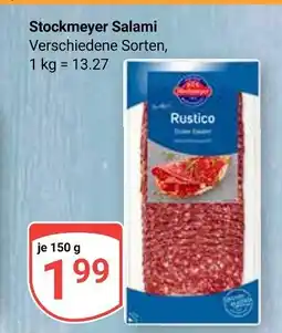 Globus Stockmeyer salami rustico Angebot