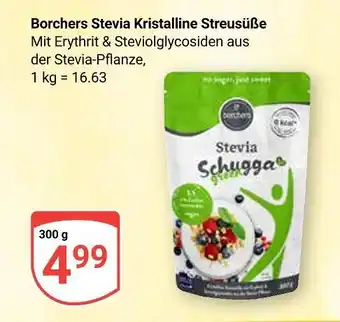 Globus Borchers stevia kristalline streusüße Angebot