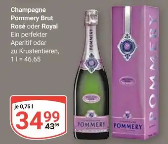 Globus Pommery champagne brut rosé Angebot