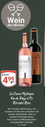 Globus La cuvée mythique rot Angebot
