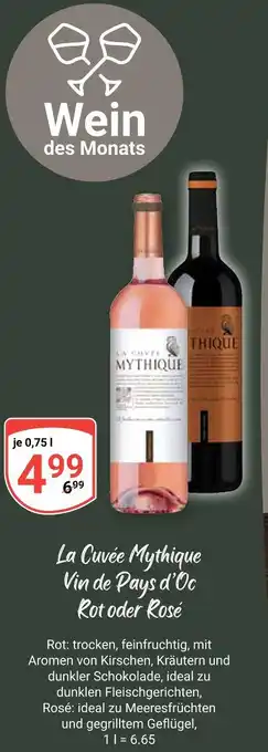 Globus La cuvée mythique rot Angebot
