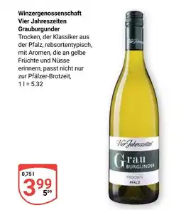 Globus Winzergenossenschaft vier jahreszeiten grauburgunder Angebot