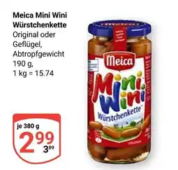 Globus Meica mini wini würstchenkette original Angebot