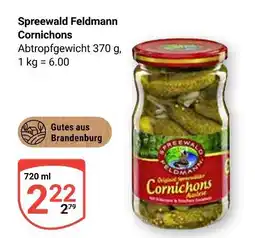 Globus Spreewald feldmann cornichons Angebot