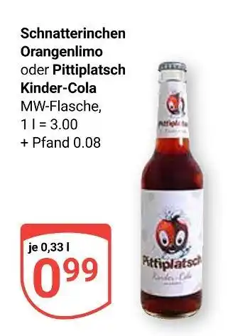 Globus Schnatterinchen orangenlimo Angebot