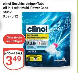 Globus Clino! geschirrreiniger-tabs all in 1 Angebot