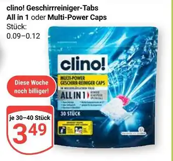 Globus Clino! geschirrreiniger-tabs all in 1 Angebot