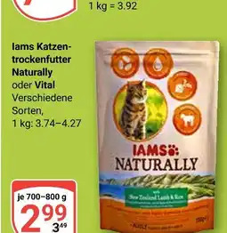 Globus Iams katzentrockenfutter naturally Angebot