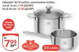 Globus Ballarini edelstahl topf ø 16 cm Angebot