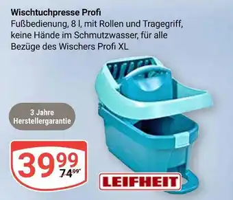 Globus Leifheit wischtuchpresse profi Angebot