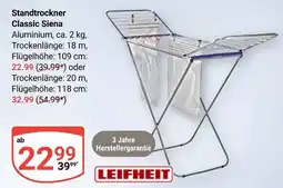 Globus Leifheit standtrockner classic siena 18 m Angebot