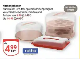 Globus Rotho kuchenbehälter mit muffineinsatz Angebot