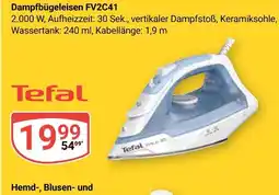 Globus Tefal dampfbügeleisen fv2c41 Angebot