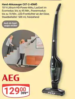 Globus Aeg hand-akkusauger cx7-2-45mö Angebot