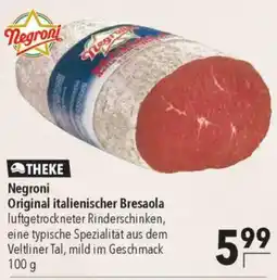 CITTI Markt Negroni Original italienischer Bresaola Angebot