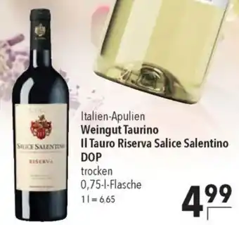 CITTI Markt Weingut Taurino Il Tauro Riserva Salice Salentino DOP trocken Angebot