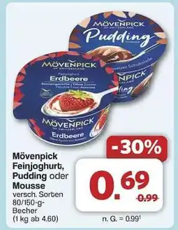 Famila Nord Ost Mövenpick Feinjoghurt, Pudding oder Mousse Angebot