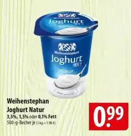 Famila Nord Ost Weihenstephan Joghurt natur Angebot