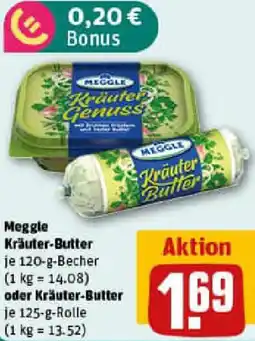 REWE Meggle Kräuter-Butter oder Kräuter-Butter Angebot