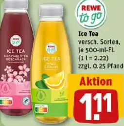 REWE REWE to go Ice Tea Angebot