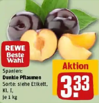 REWE Dunkle Pflaumen Angebot