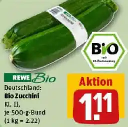 REWE Bio Zucchini Angebot