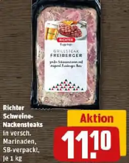 REWE Richter Schweine Nackensteaks Angebot