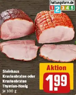 REWE Steinhaus Krustenbraten oder Krustenbraten Thymian-Honig Angebot
