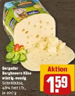 REWE Bergader Bergbauern Käse würzig-nussig Angebot