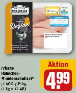 REWE Frische Hähnchen Minutenschnitzel Angebot