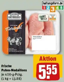 REWE Frische Puten-Medaillons Angebot
