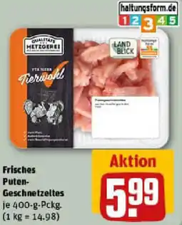 REWE Frisches Puten Geschnetzeltes Angebot