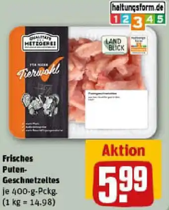 REWE Frisches Puten Geschnetzeltes Angebot