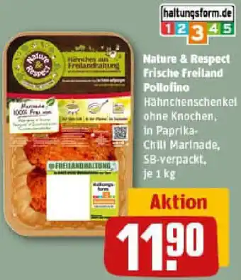 REWE Nature & Respect Frische Freiland Pollofino Angebot