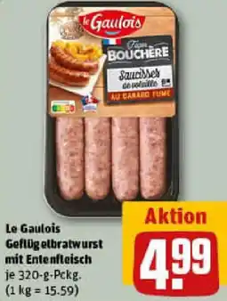 REWE Le Gaulois Geflügelbratwurst mit Entenfleisch Angebot