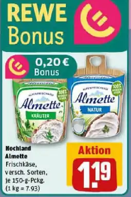 REWE Hochland Almette Angebot