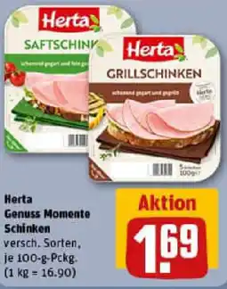 REWE Herta Genuss Momente Schinken Angebot