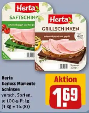 REWE Herta Genuss Momente Schinken Angebot