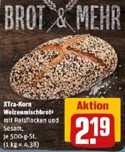 REWE XTra-Korn Weizenmischbrot Angebot