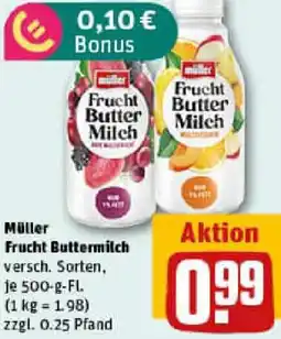 REWE Müller Frucht Buttermilch Angebot
