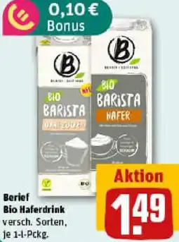 REWE Berief Bio Haferdrink Angebot