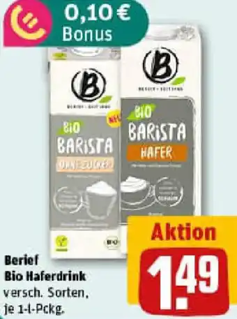 REWE Berief Bio Haferdrink Angebot