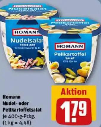 REWE Homann Nudel- oder Pellkartoffelsalat Angebot