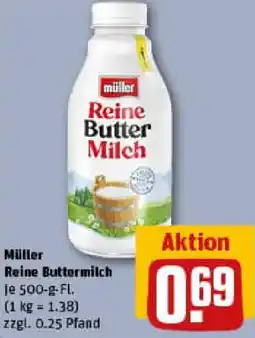 REWE Müller Reine Buttermilch Angebot