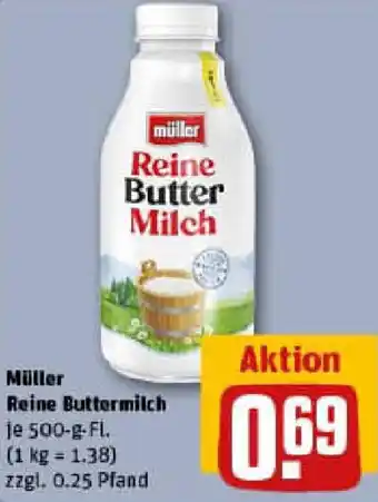 REWE Müller Reine Buttermilch Angebot