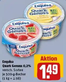 REWE Exquisa Quark Genuss 0.2% Angebot