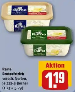 REWE Rama Brotaufstrich Angebot