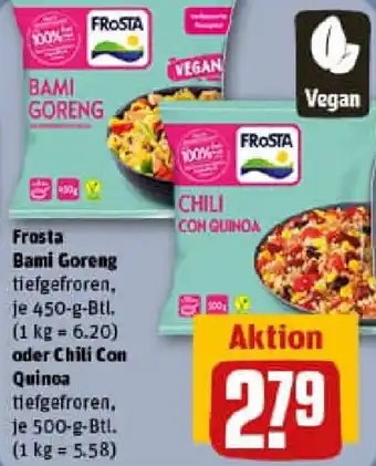 REWE Frosta Bami Goreng oder Chili Con Quinoa Angebot